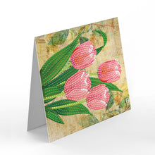 Load image into Gallery viewer, 8pcs/Set-Flower-Diamond Greeting Cards
