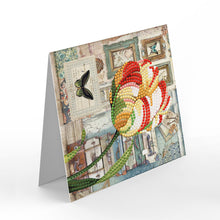 Load image into Gallery viewer, 8pcs/Set-Flower-Diamond Greeting Cards
