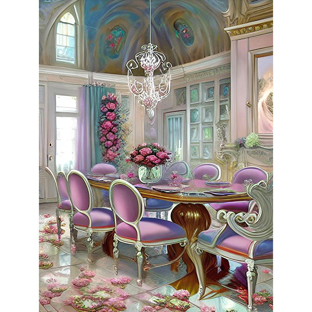 Antique furniture-Full Round Diamond Painting-30x40cm