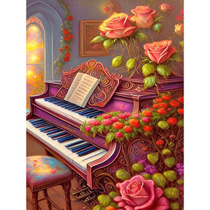 Antique furniture-Full Round Diamond Painting-30x40cm
