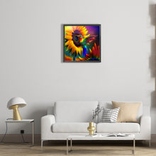 Load image into Gallery viewer, Sunflowers Hummingbird-Full Round Diamond Painting-30x30cm
