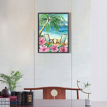 Load image into Gallery viewer, Beach-Full Round Diamond Painting-30x40cm
