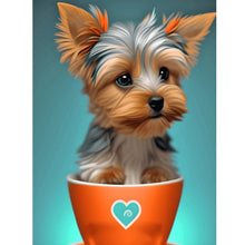 Load image into Gallery viewer, Animal in a cup-Full Round Diamond Painting-30x40cm
