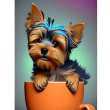 Load image into Gallery viewer, Animal in a cup-Full Round Diamond Painting-30x40cm

