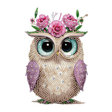 Load image into Gallery viewer, Owl-Partial Special Diamond Painting-30x30cm
