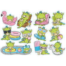 Load image into Gallery viewer, 2pcs/set-Cartoon Animal-Diamond Sticker
