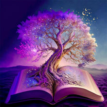 Load image into Gallery viewer, Tree Of Wisdom In Books-Full Round Diamond Painting-30x30cm
