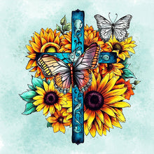 Load image into Gallery viewer, Cross-Full Round Diamond Painting-30x30cm
