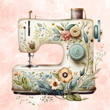 Load image into Gallery viewer, Sewing Machine-Full Round Diamond Painting-30x30cm
