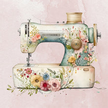 Load image into Gallery viewer, Sewing Machine-Full Round Diamond Painting-30x30cm
