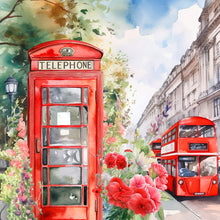 Load image into Gallery viewer, Call Box-Full Round Diamond Painting-30x30cm

