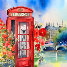 Load image into Gallery viewer, Call Box-Full Round Diamond Painting-30x30cm
