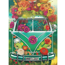 Load image into Gallery viewer, Flower Car-Partial Special Diamond Painting-30x40cm
