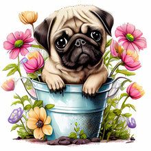 Load image into Gallery viewer, Flower Animal-Full Round Diamond Painting-30x30cm
