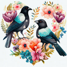 Load image into Gallery viewer, Wreath Bird-Full Round Diamond Painting-30x30cm
