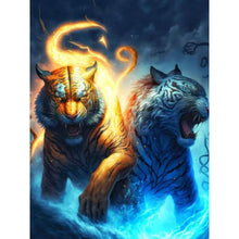Load image into Gallery viewer, Tiger-Full Round Diamond Painting-30x40cm
