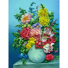 Load image into Gallery viewer, Flower-Full Round Diamond Painting-30x40cm
