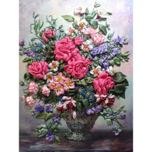 Load image into Gallery viewer, Flower-Full Round Diamond Painting-30x40cm
