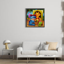 Load image into Gallery viewer, Lilo &amp; Stitch-Full Round Diamond Painting-30x30cm

