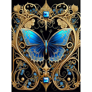 Butterfly-Full Round Diamond Painting-30x40cm