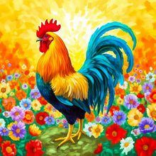 Load image into Gallery viewer, Rooster-Full Round Diamond Painting-30x30cm
