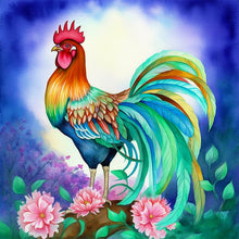 Load image into Gallery viewer, Rooster-Full Round Diamond Painting-30x30cm
