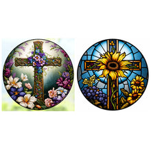 Load image into Gallery viewer, Cross-Full Round Diamond Painting-30x30cm
