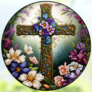 Cross-Full Round Diamond Painting-30x30cm