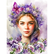 Load image into Gallery viewer, Lavender-Full Round Diamond Painting-30x40cm
