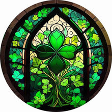 Load image into Gallery viewer, Stained Glass Flower-Full Round Diamond Painting-35x35cm
