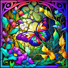 Load image into Gallery viewer, Stained Glass Animal-Full Round Diamond Painting-30x30cm
