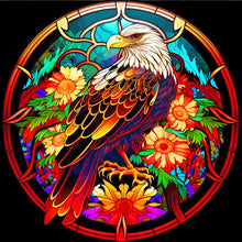 Load image into Gallery viewer, Stained Glass Animal-Full Round Diamond Painting-30x30cm
