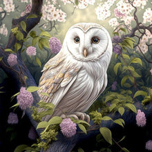 Load image into Gallery viewer, Owl-Full Round Diamond Painting-30x30cm
