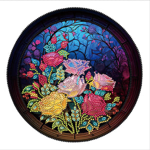 Stained Glass Butterfly-Partial Special Diamond Painting-30x30cm