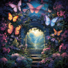 Load image into Gallery viewer, Garden Butterfly-Full Round Diamond Painting-30x30cm
