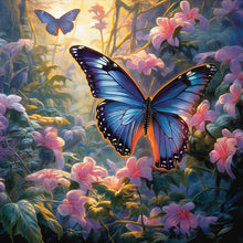 Load image into Gallery viewer, Garden Butterfly-Full Round Diamond Painting-30x30cm
