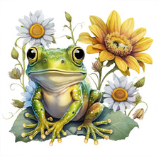 Load image into Gallery viewer, Sunflower Frog-Full Round Diamond Painting-30x30cm
