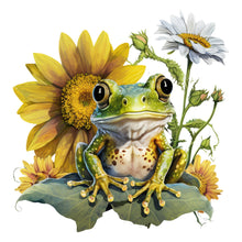 Load image into Gallery viewer, Sunflower Frog-Full Round Diamond Painting-30x30cm
