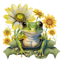 Load image into Gallery viewer, Sunflower Frog-Full Round Diamond Painting-30x30cm

