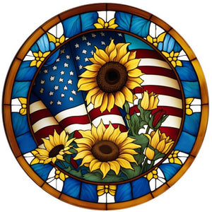 Sunflower-Full Round Diamond Painting-30x30cm