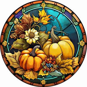 Stained Glass Animal-Full Round Diamond Painting-30x30cm