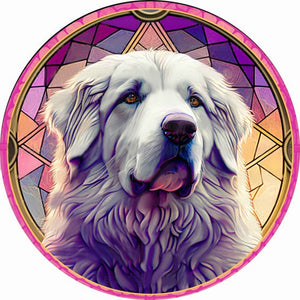 Stained Glass Animal-Full Round Diamond Painting-30x30cm