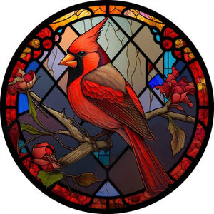 Stained Glass Animal-Full Round Diamond Painting-30x30cm