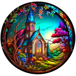 Small House-Full Round Diamond Painting-30x30cm
