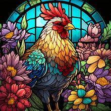 Load image into Gallery viewer, Stained Glass Animal-Full Round Diamond Painting-30x30cm
