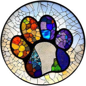 Paw Prints-Full Round Diamond Painting-30x30cm