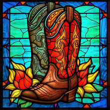 Load image into Gallery viewer, Stained Glass Chelsea-Full Round Diamond Painting-30x30cm
