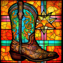 Load image into Gallery viewer, Stained Glass Chelsea-Full Round Diamond Painting-30x30cm
