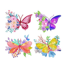Load image into Gallery viewer, 4pcs/set-Butterfly-Diamond Sticker
