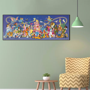 Cartoon-Full Round Diamond Painting-80x30cm-Large Size
